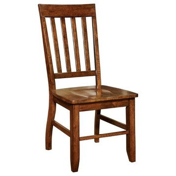 Furniture of America Duran Transitional Wood Dining Chair in Brown (Set of 2)