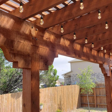Raised Permeable Patio in NE Austin