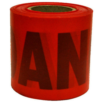 CH Hanson® 16103 Waterproof Danger Tape, 300', Red