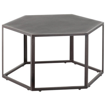 Hexagonal Rubber Side Table