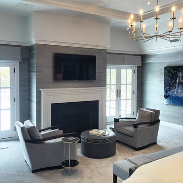Beautiful Master Bedroom with Triad Surround Sound Speakers