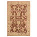 Bareens Designer Rugs - Oriental Ziegler Joselyn Brown Tan Hand-Knotted Wool Rug - 10'1'' x 13'8'' - Enhance the ambiance of your home with this magnificent Persian-influenced Turkish hand-knotted rug made by skilled artisans capable of creating the most exceptional vegetable dyes and hand-spun wool. This exquisite handmade rug is a one-of-a-kind Peshawar Kafkaz, otherwise identified as Chobi, Chobi Peshawar, Oushak, or Ziegler rug. These handmade rugs are crafted in Pakistan utilizing superior-quality wool imported from Australia, New Zealand, and Korea in two types of weaves: the Persian weave and the Mori weave. This rug is meticulously crafted by hand using the finest natural vegetable dyes extracted from local plants. The artisans use a blend of hand-spun local and fine merino wool, resulting in a rug with a compelling texture, higher lanolin content, and longer staple. The artisans occasionally incorporate natural or artificial silk into the pile to enhance specific motifs. The finished product is an awe-inspiring execution of flawless design and an understated palette that exudes elegance.