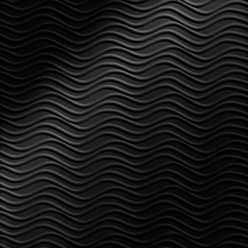 Wavation Horizontal 4ft. x 8ft. Glue Up PVC 3D Wall Panels, Black Matte