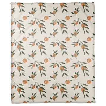 Peachy Pattern 50"x60" Coral Fleece Blanket