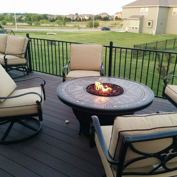 Deck with Storage Underneath + Fire Pit
