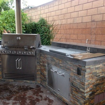 Custom Stone Outdoor Kitchen
