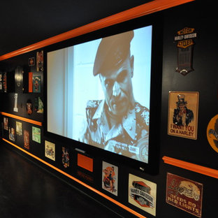 Contemporary home cinema in Wilmington.