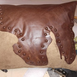 leather pillows - Decorative Pillows