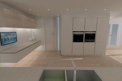 Kitchen with integrated snug