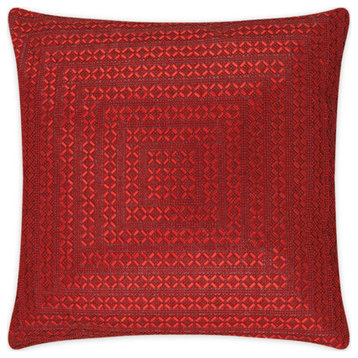 Sparkles Home Madison Avenue Rhinestone Pillow - 20" - Red