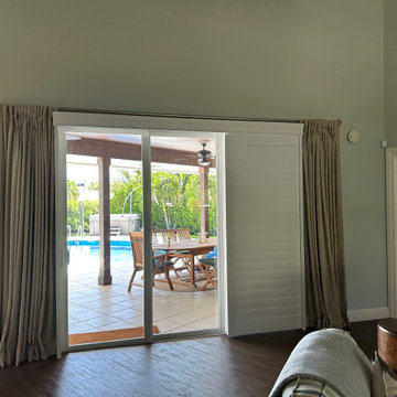 Bypass Plantation Shutters for Sliding Glass Doors — Palm City, FL