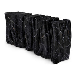 MONOCHROME FAUX-MARBLE Sideboard - Accent Chests And Cabinets