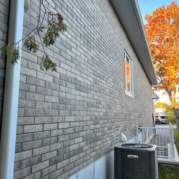 Facade installation project in Georgina, ON