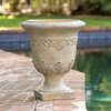 GDF Studio Floriana Antique Green Stone Planter