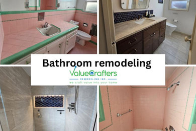 Example of a transitional bathroom design