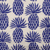 18" x 18" Pineapple Stripes Decorative Throw Pillow, Indigo Blue