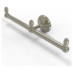 Allied Brass - Monte Carlo 2 Arm Guest Towel Holder, Polished Nickel - This elegant wall mount towel holder adds style and convenience to any bathroom decor. The towel holder features two arms to keep a pair of hand towels easily accessible in reach of the sink. Ideally sized for hand towels and washcloths, the towel holder attaches securely to any wall and complements any bathroom decor ranging from modern to traditional, and all styles in between. Made from high quality solid brass materials and provided with a lifetime designer finish, this beautiful towel holder is extremely attractive yet highly functional. The guest towel holder comes with the 12 inch bar, a wall bracket with finial, two matching end finials, plus the hardware necessary to install the holder.