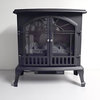 Proman Products Aspen 23 Inch Electric Wood Fireplace - Free Standing in Black