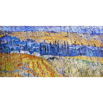 Vincent Van Gogh Landscape in the Rain Wall Decal