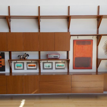 Moderini Wall System in Cherry.