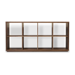 Malta Bookcase Drawers- Walnut (5) - Bookcases