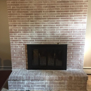 Brick Fireplace Whitewash