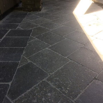 Backyard, Two Paver Types (w/ Putting Green!) - North Van, BC (Jointing)