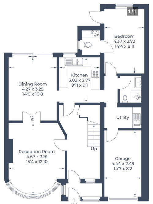 Layout for a downstairs bedroom and bathroom for my elderly mum | Houzz UK