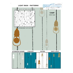 Light Rain Pattern Removable Wallpaper / Colorways - Wallpaper