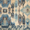 Handmade Multi Colored Oriental Ikat Rug Without Borders 6x9.08