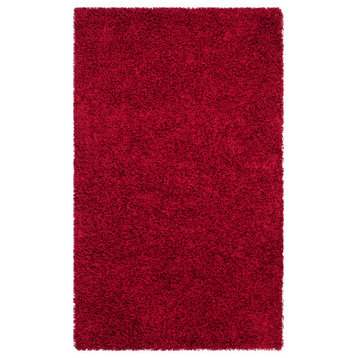 Safavieh Monterey Shag Collection SG851 Rug, Red, 8' X 10'