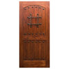 Mahogany Rustic Knotty Door, 42"x96"x1.75"