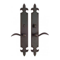 Rocky Mountain Hardware Fleur de Lis Privacy Set 3&Prime; x 21&Prime; - Brackets