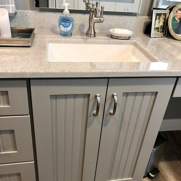 Dura Supreme Craftsman Beaded Cambria Summerhill Painted Cabinets