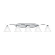 Prestige 5-Light Bath Lamp, Brushed Nickel