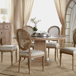 Hudson Round Pedestal Dining Table 60" - Products