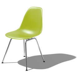 Modern Dining Chairs Eames Molded Plastic Side Chair with 4 Leg Base