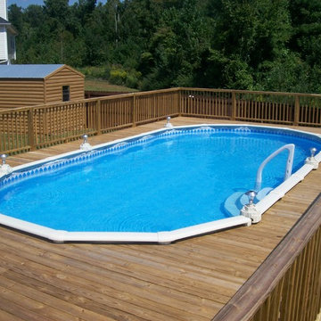 Aboveground Pools Installed by Brown's Pools & Spas