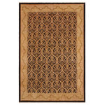Bareens Designer Rugs - Oriental Ziegler Danyell Black Tan Hand-Knotted Wool Rug - 8'10'' x 11'11'' - Enhance the ambiance of your home with this magnificent Persian-influenced Turkish hand-knotted rug made by skilled artisans capable of creating the most exceptional vegetable dyes and hand-spun wool. This exquisite handmade rug is a one-of-a-kind Peshawar Kafkaz, otherwise identified as Chobi, Chobi Peshawar, Oushak, or Ziegler rug. These handmade rugs are crafted in Pakistan utilizing superior-quality wool imported from Australia, New Zealand, and Korea in two types of weaves: the Persian weave and the Mori weave. This rug is meticulously crafted by hand using the finest natural vegetable dyes extracted from local plants. The artisans use a blend of hand-spun local and fine merino wool, resulting in a rug with a compelling texture, higher lanolin content, and longer staple. The artisans occasionally incorporate natural or artificial silk into the pile to enhance specific motifs. The finished product is an awe-inspiring execution of flawless design and an understated palette that exudes elegance.