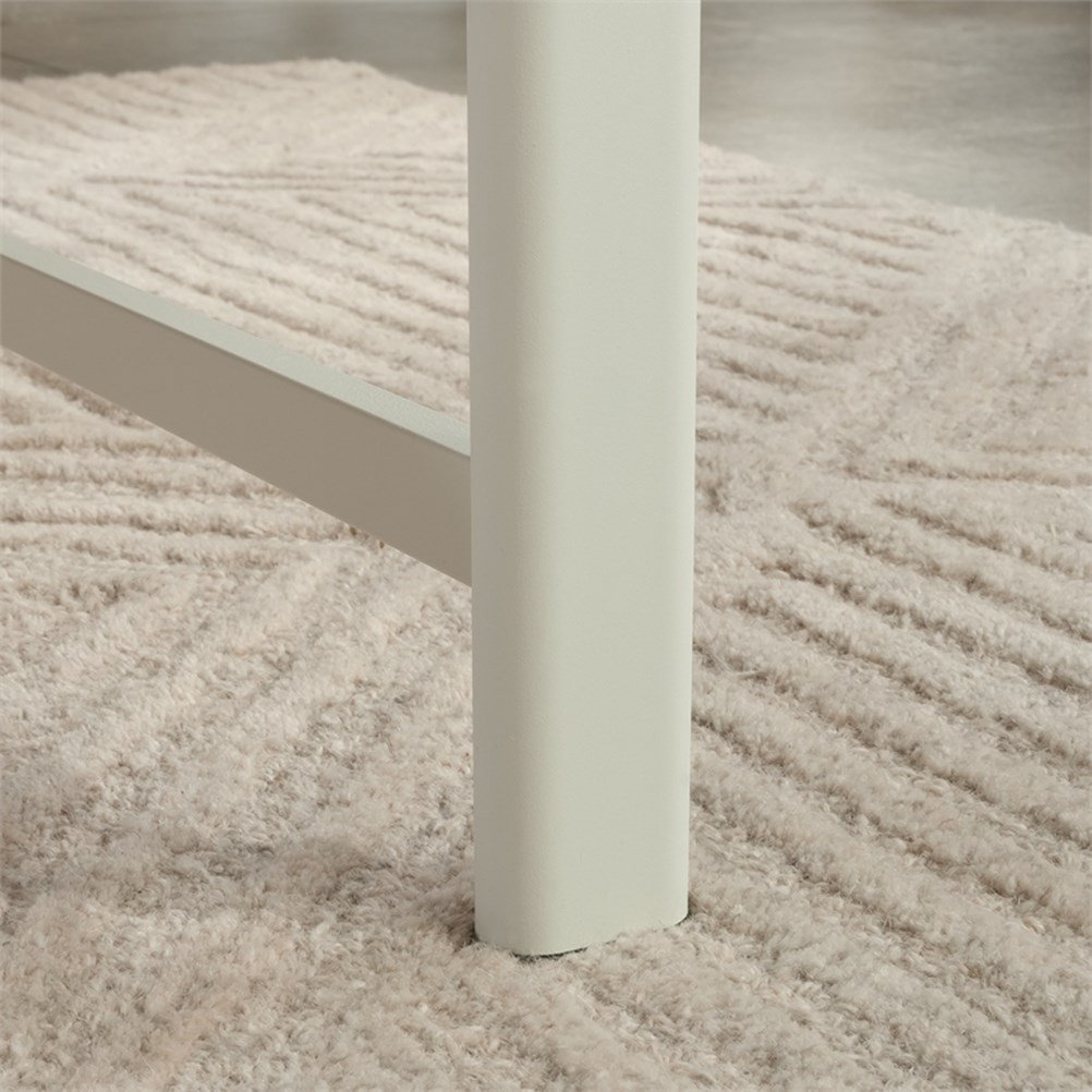 Sauder Bergen Circle Engineered Wood Table Desk in Kiln Acacia/Brown ...