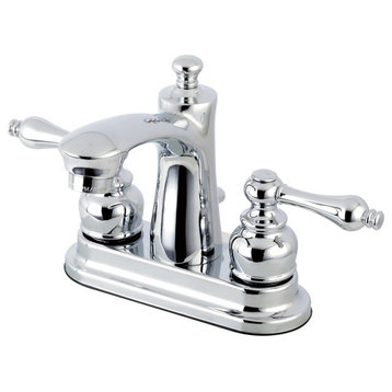 Kingston Brass Fb7621Al 4" Centerset Bathroom Faucet, Polished Chrome