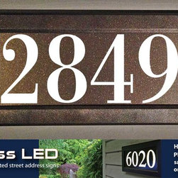 Address LED - illuminated house numbers - House Numbers
