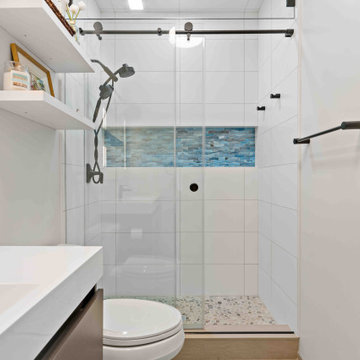 Pristine McLean Kitchen & Basement Remodel Offers Functionality for Large Family