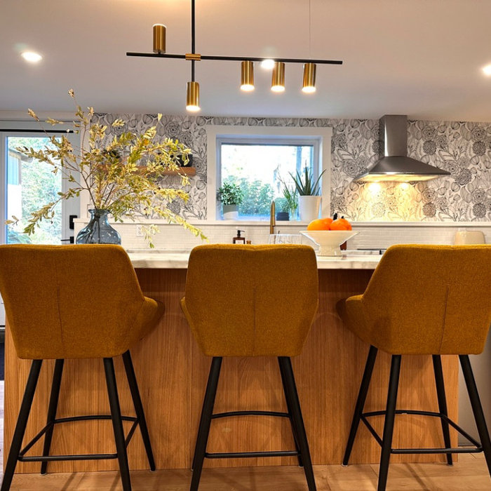 Contemporary Kitchen with Ikea Cabinets