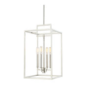 4 Light Foyer, Polished Nickel