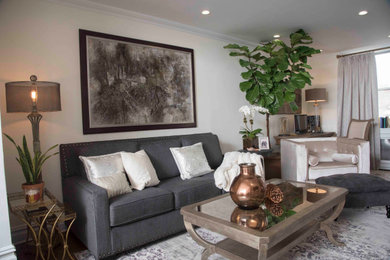 Living room - transitional living room idea in New York