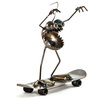 Sugarpost Mini Gnome Be Gone Snowboarder Welded Metal Art Sculptures