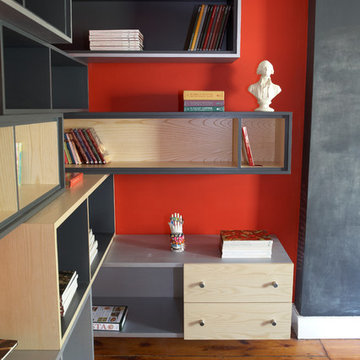 Teenager's Red Bedroom