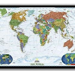 World  Wall Map - Home Office Accessories