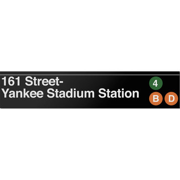 Yankee Stadium, 161 Street, Vinyl Sign